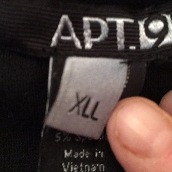 Apt 9 XL long pants, black pull on - Picture 5 of 7